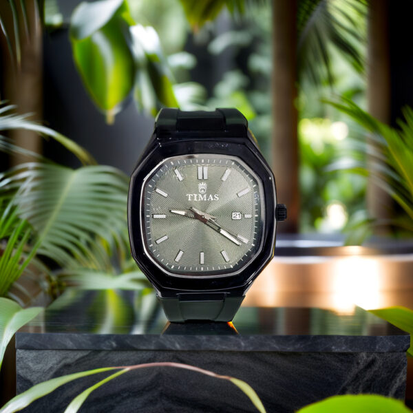 TIMAS Green Strap Watch - Image 4