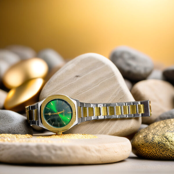 Bestwin Gold & Green Watch - Image 3